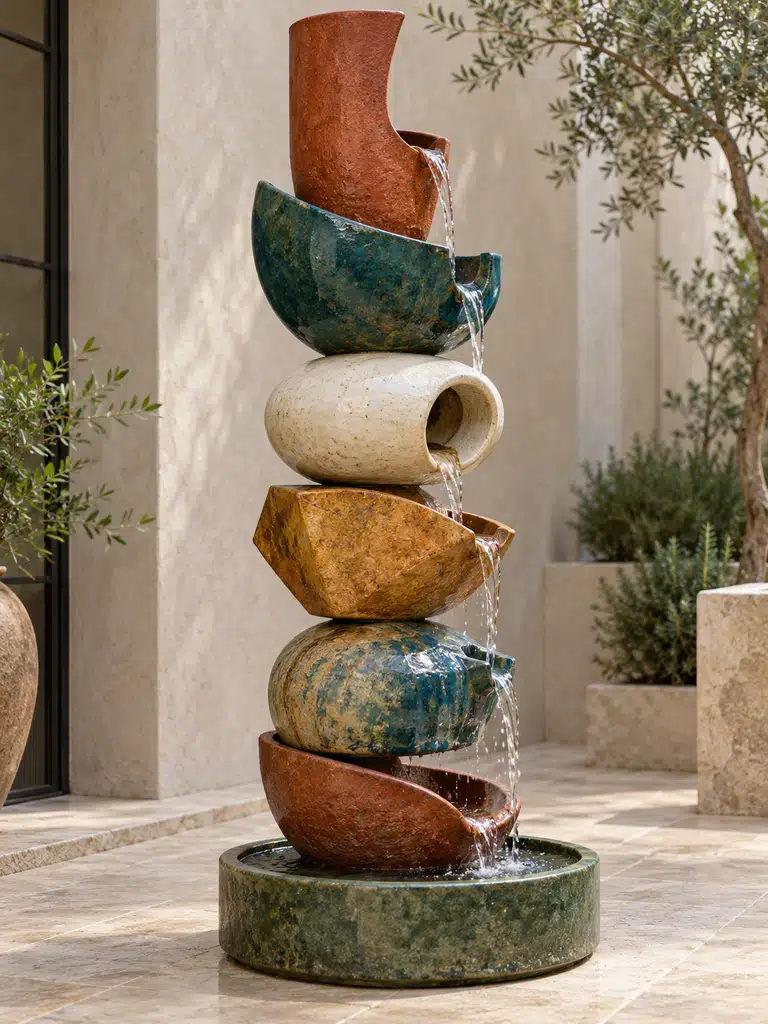 45 Inner Courtyard Design With Fountain Ideas for a Beautiful and Peaceful Home - image 24