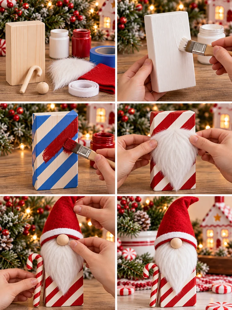 23 Creative DIY Wooden Christmas Gnomes for Festive Holiday Decorating - image 26