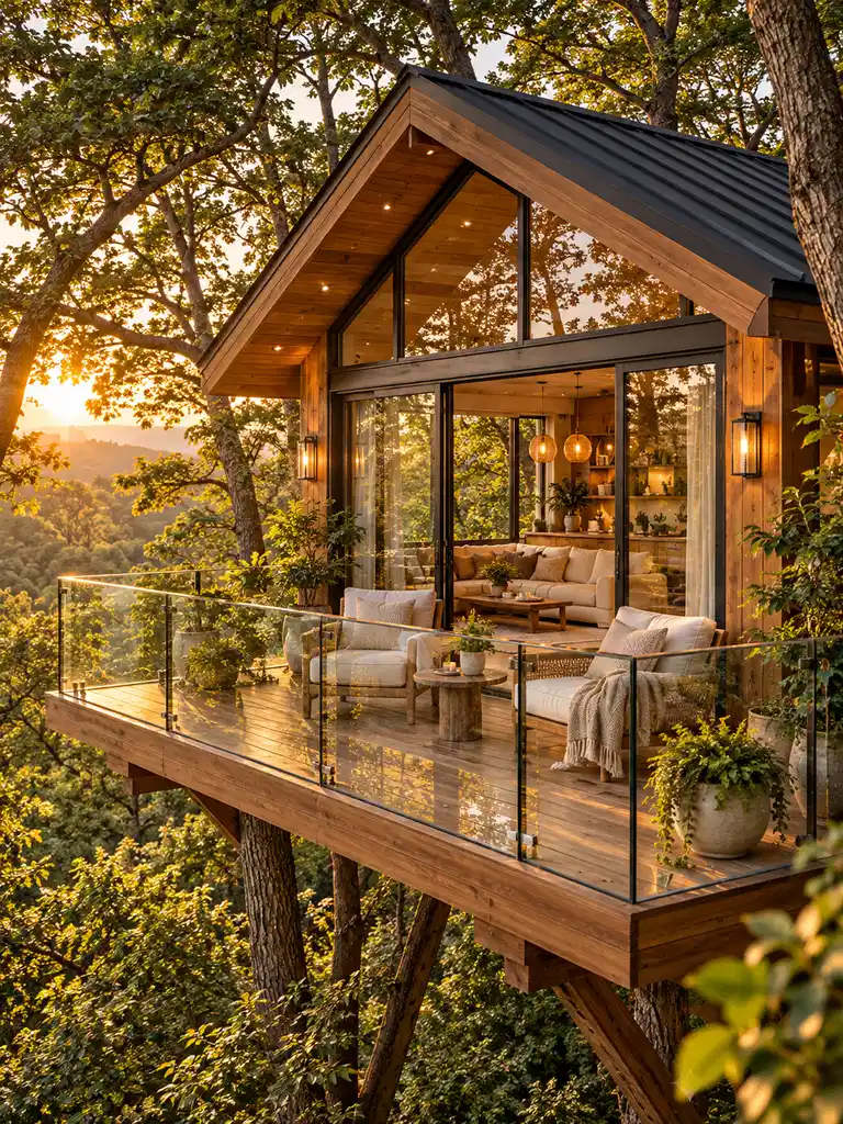 45 Small and Luxury Tree House Ideas for Every Backyard Style - image 26