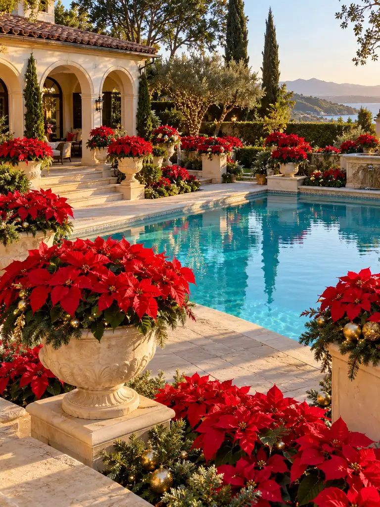 45 Gorgeous Outdoor Pool Christmas Decor Ideas for a Magical Holiday Backyard - image 27