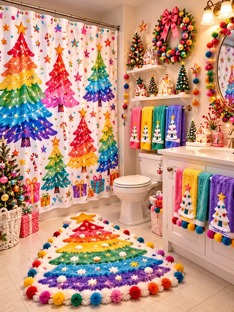 45 Whimsical Christmas Bathroom Decor Ideas for Kids to Try This Holiday Season - image 27