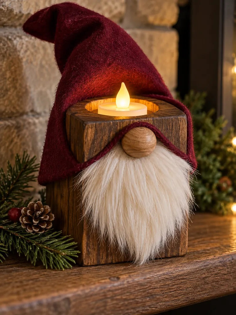 23 Creative DIY Wooden Christmas Gnomes for Festive Holiday Decorating - image 29