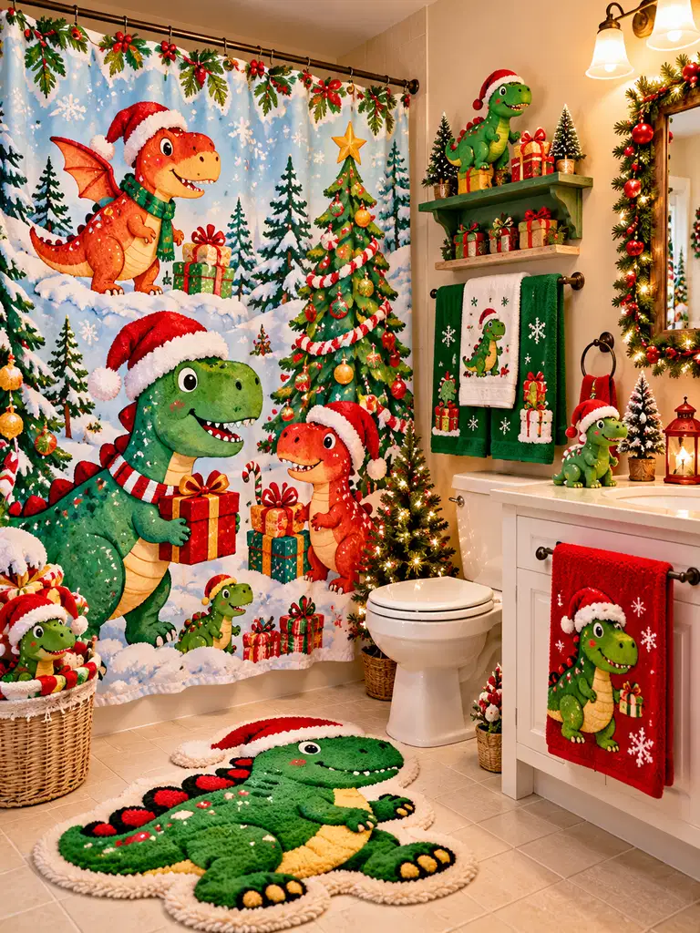 45 Whimsical Christmas Bathroom Decor Ideas for Kids to Try This Holiday Season - image 29