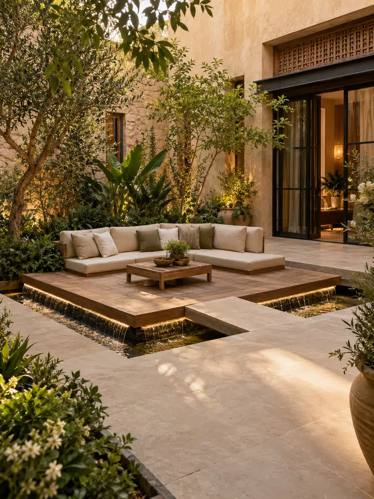 45 Inner Courtyard Design With Fountain Ideas for a Beautiful and Peaceful Home - image 29