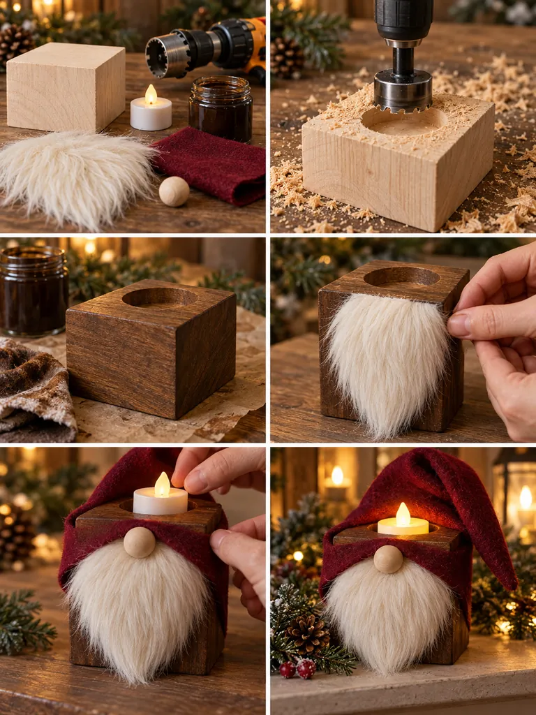 23 Creative DIY Wooden Christmas Gnomes for Festive Holiday Decorating - image 30