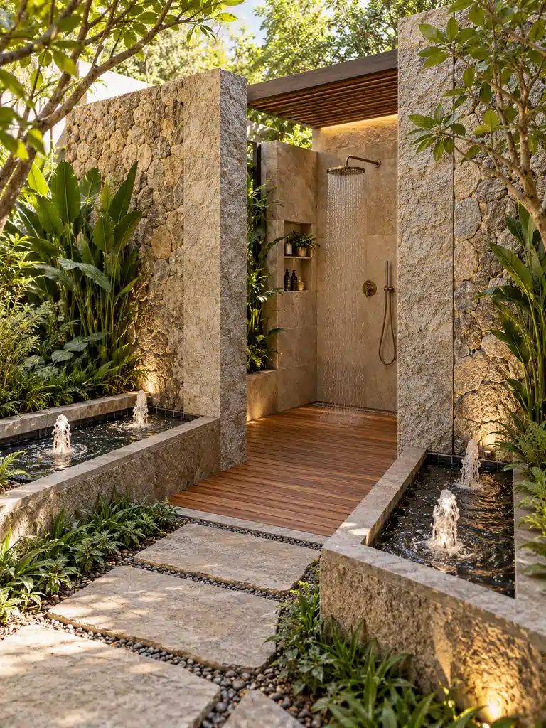 45 Inner Courtyard Design With Fountain Ideas for a Beautiful and Peaceful Home - image 30