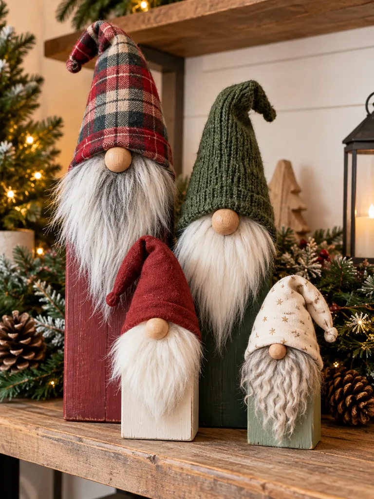 23 Creative DIY Wooden Christmas Gnomes for Festive Holiday Decorating - image 31