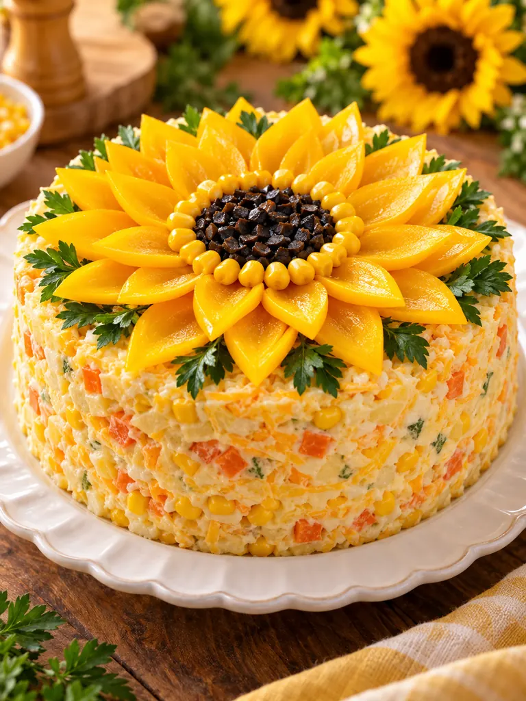 23 Festive Vegetarian Salad Cake Recipes for Christmas and Special Occasions - image 31