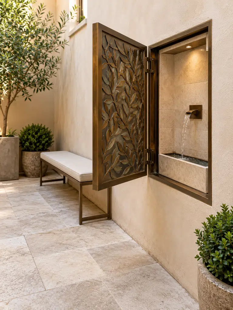 45 Inner Courtyard Design With Fountain Ideas for a Beautiful and Peaceful Home - image 32