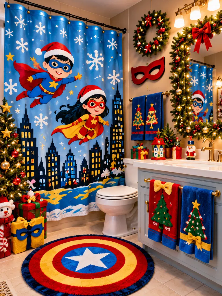 45 Whimsical Christmas Bathroom Decor Ideas for Kids to Try This Holiday Season - image 33