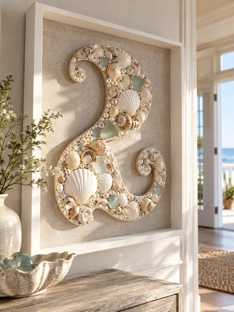 45 DIY Seashell Wall Art Ideas for Beautiful Coastal Home Decor - image 33