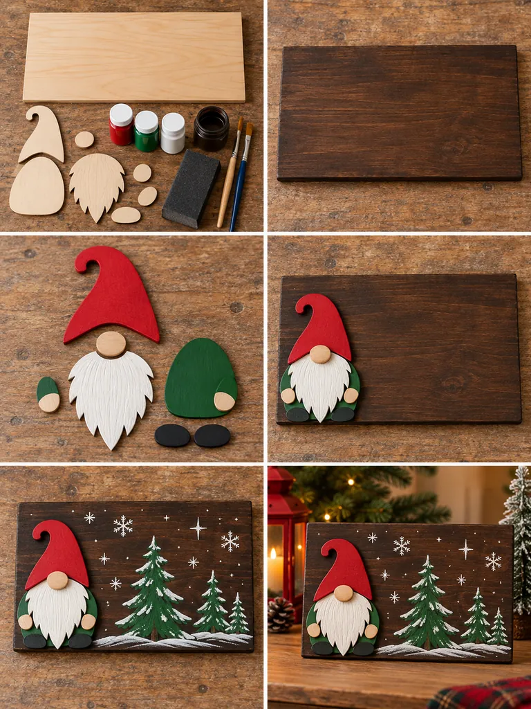 23 Creative DIY Wooden Christmas Gnomes for Festive Holiday Decorating - image 34