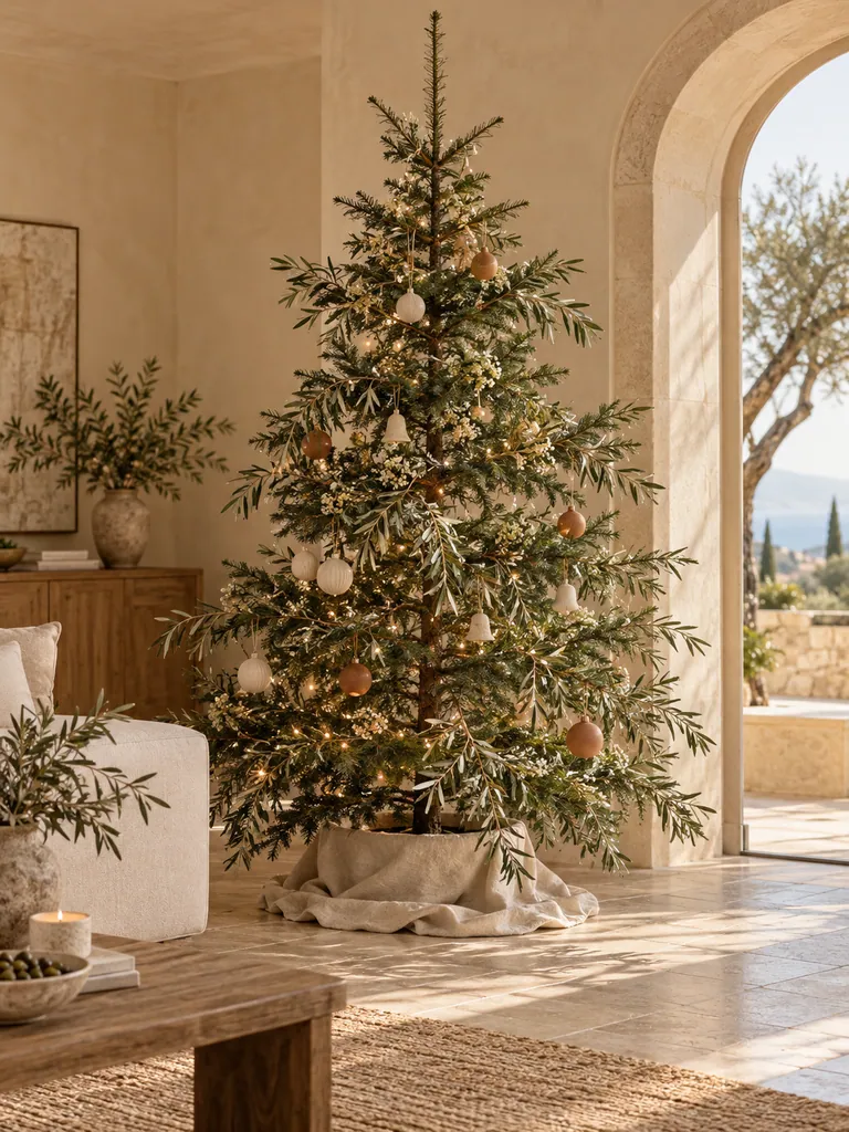 45 Modern Floral Christmas Tree Ideas for Chic and Stylish Holiday Decor - image 34