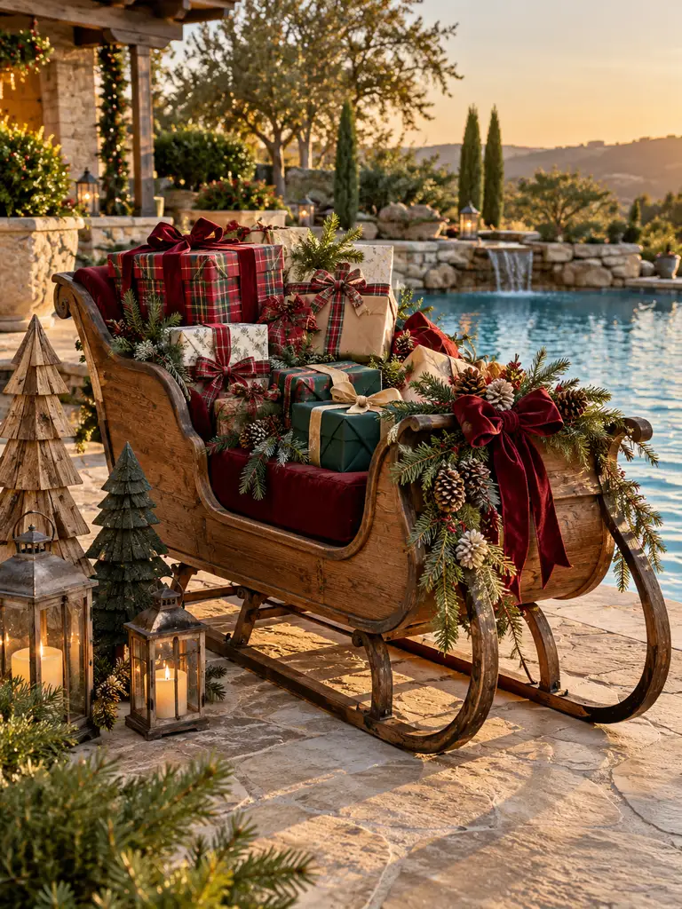 45 Gorgeous Outdoor Pool Christmas Decor Ideas for a Magical Holiday Backyard - image 34