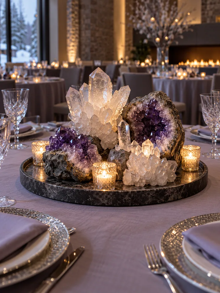 Stunning December Wedding Centerpieces for Round Tables - image 35