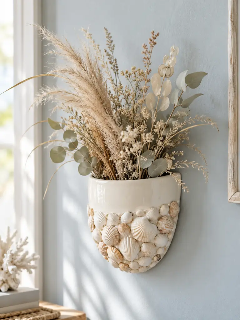 45 DIY Seashell Wall Art Ideas for Beautiful Coastal Home Decor - image 36