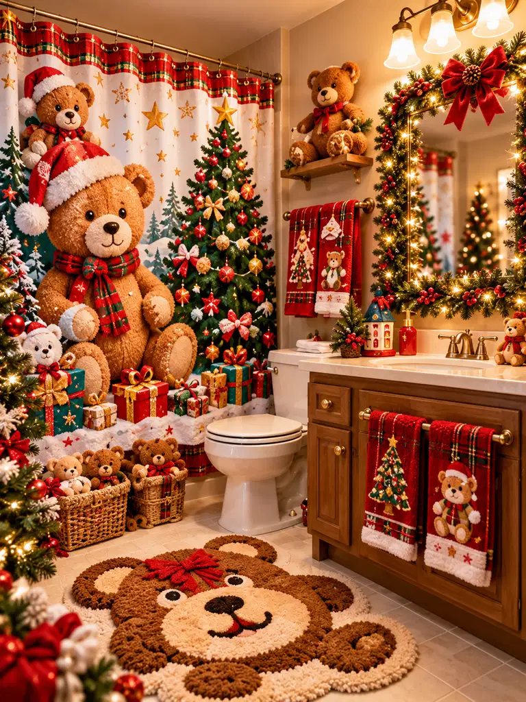 45 Whimsical Christmas Bathroom Decor Ideas for Kids to Try This Holiday Season - image 36