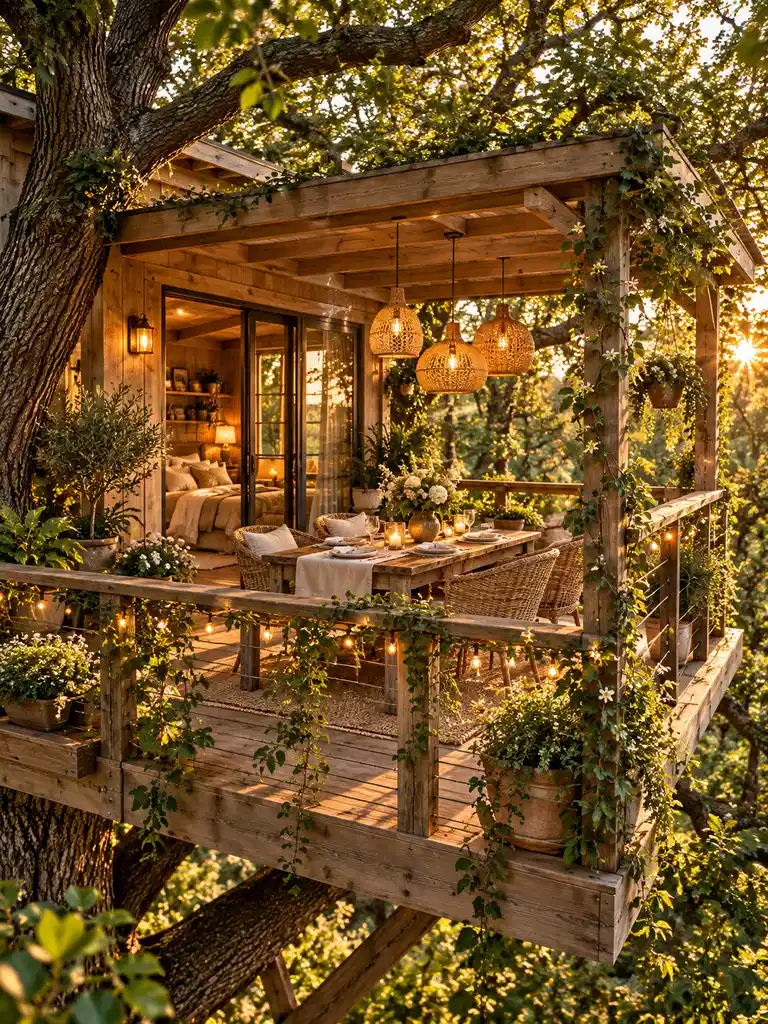 45 Small and Luxury Tree House Ideas for Every Backyard Style - image 38