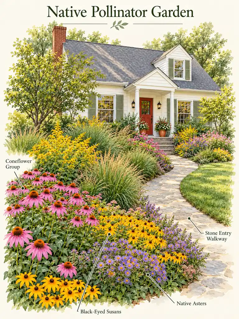 23 Front Yard Landscape Design Ideas That Make Any Home Look Beautiful - image 38