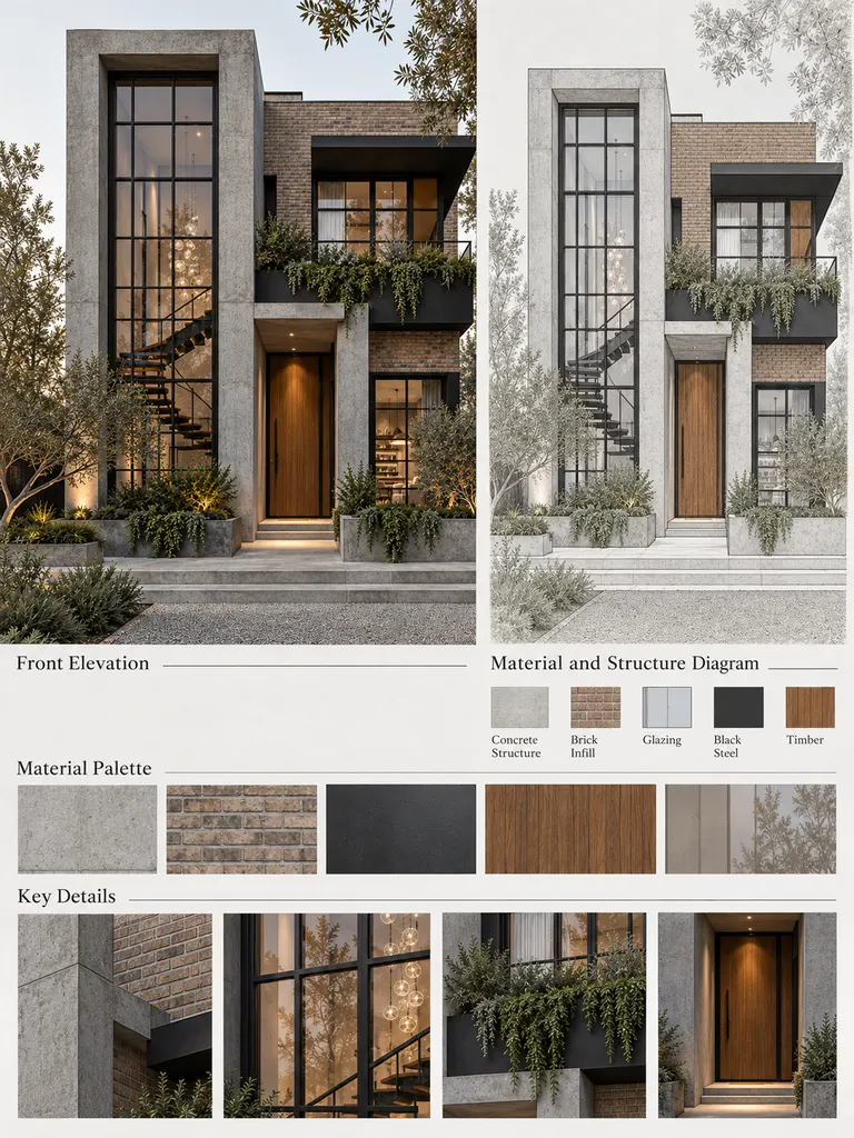 23 Architect-Inspired Facade House Design Ideas for Dream Homes - image 38