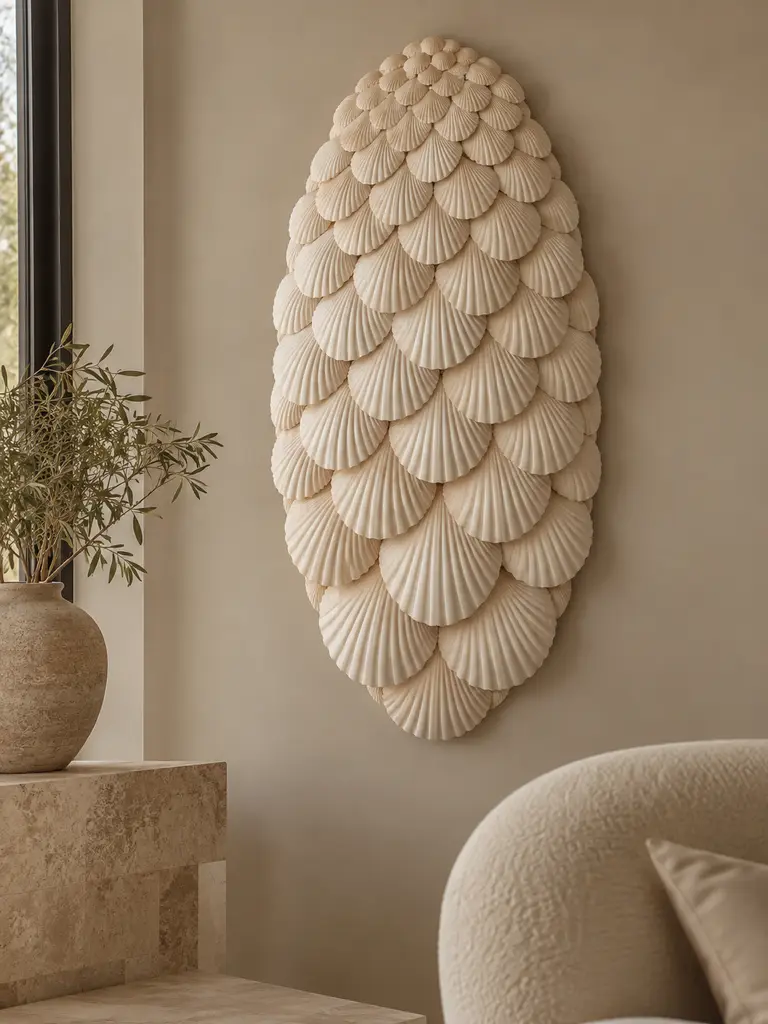 45 DIY Seashell Wall Art Ideas for Beautiful Coastal Home Decor - image 39