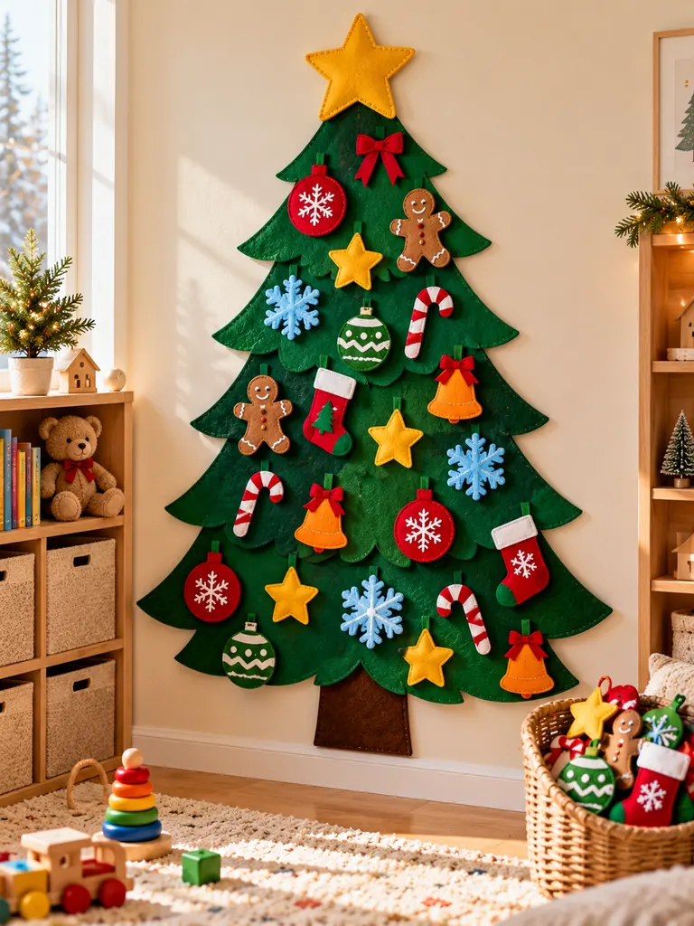 23 DIY Wall Christmas Tree Ideas That Save Space and Look Magical - image 39