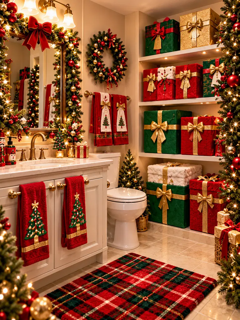 45 Whimsical Christmas Bathroom Decor Ideas for Kids to Try This Holiday Season - image 40
