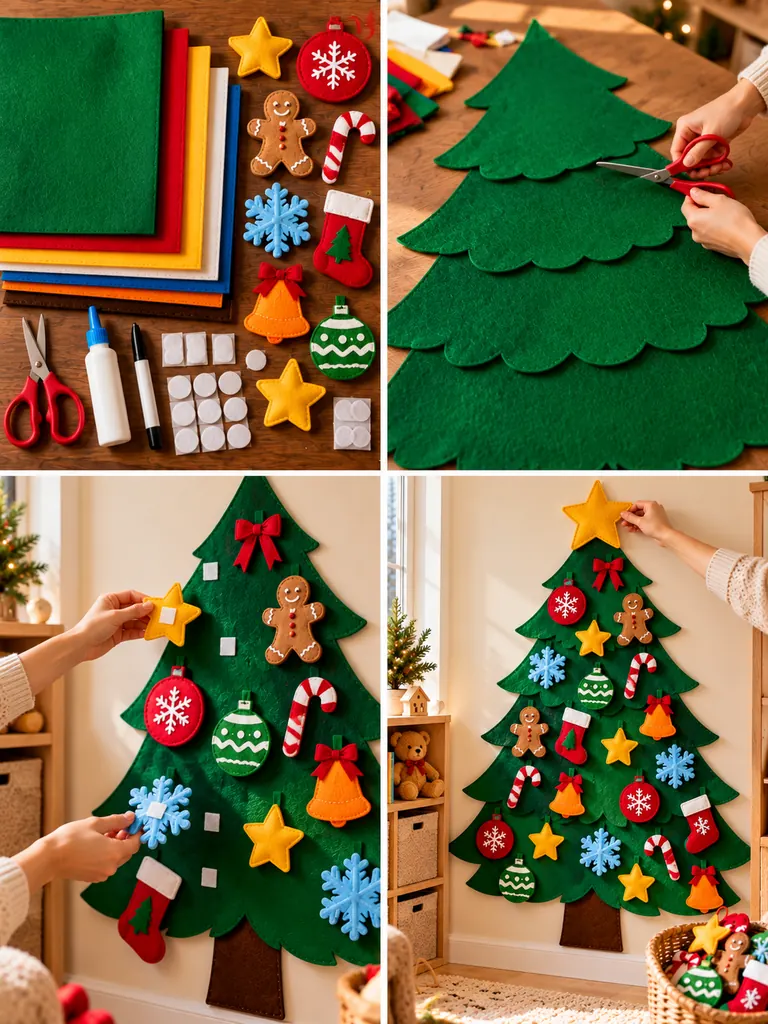 23 DIY Wall Christmas Tree Ideas That Save Space and Look Magical - image 40