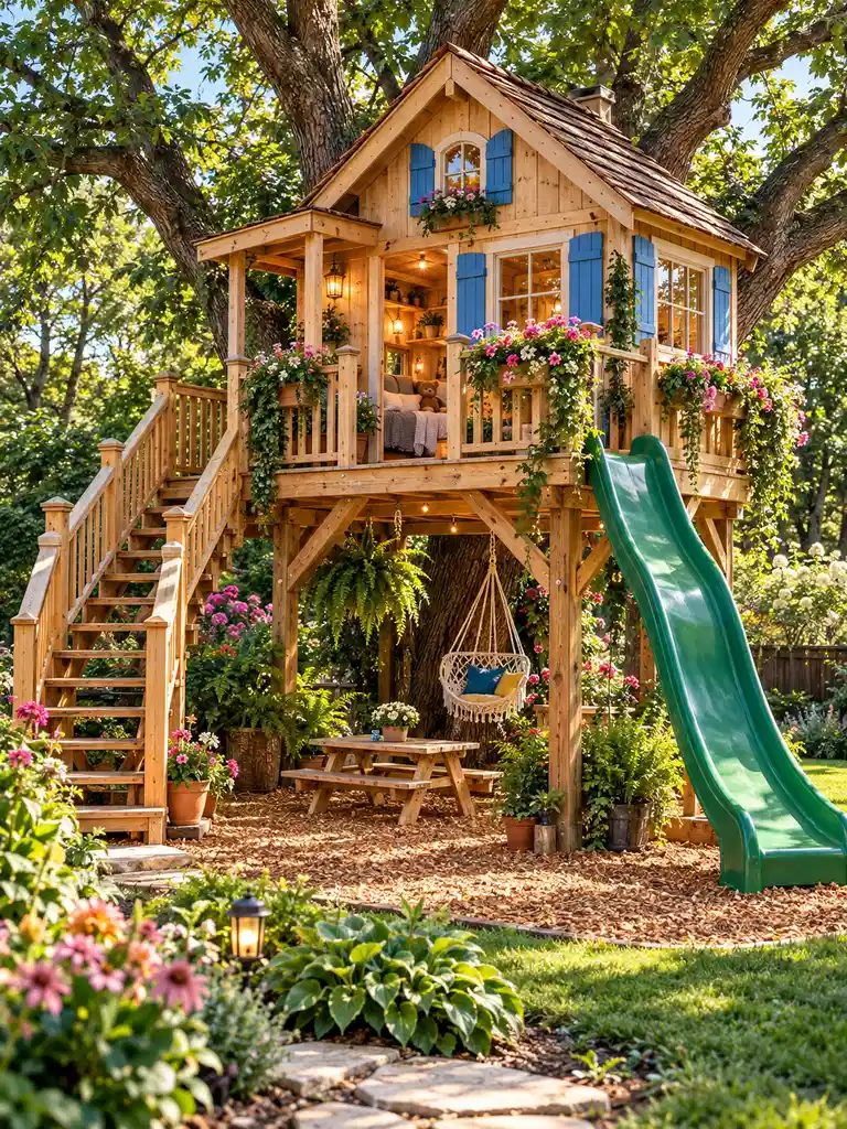 45 Small and Luxury Tree House Ideas for Every Backyard Style - image 41