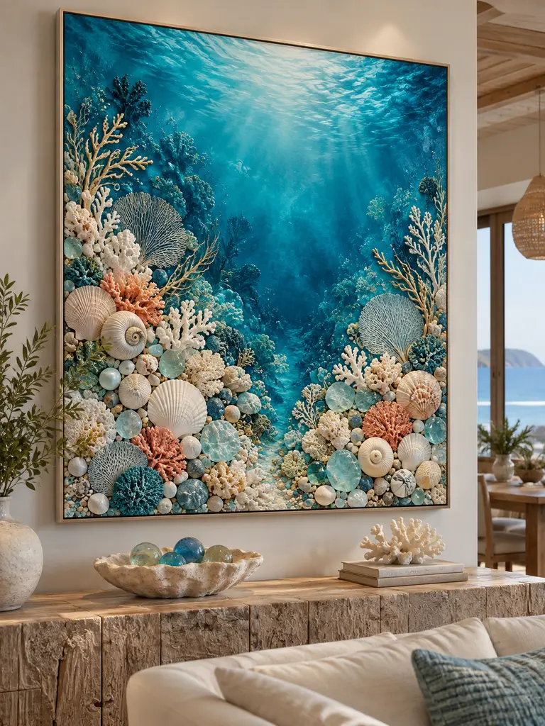 45 DIY Seashell Wall Art Ideas for Beautiful Coastal Home Decor - image 41