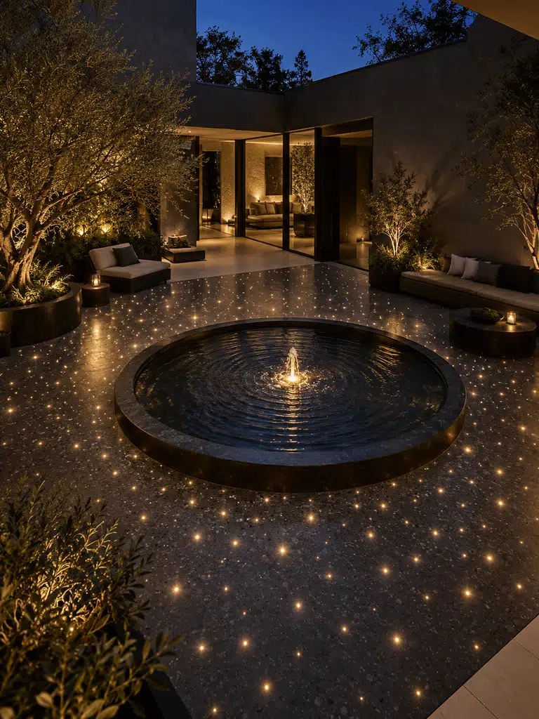 45 Inner Courtyard Design With Fountain Ideas for a Beautiful and Peaceful Home - image 41
