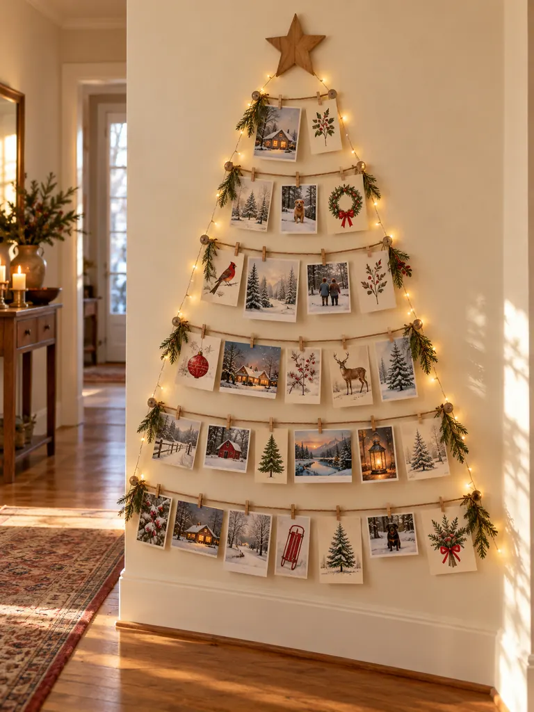 23 DIY Wall Christmas Tree Ideas That Save Space and Look Magical - image 41