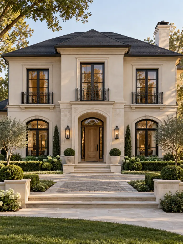 23 Beautiful Classic Villa Design Ideas With Timeless Architectural Style - image 41