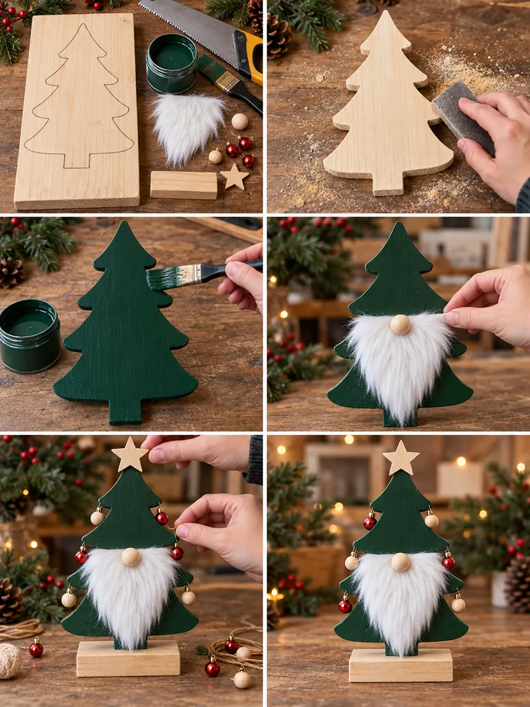 23 Creative DIY Wooden Christmas Gnomes for Festive Holiday Decorating - image 42