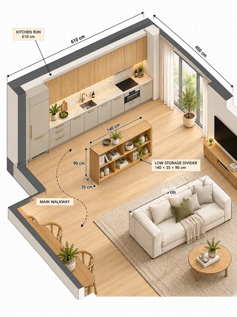 23 Clever Small Open Plan Kitchen Living Room Layout Ideas You’ll Love - image 42