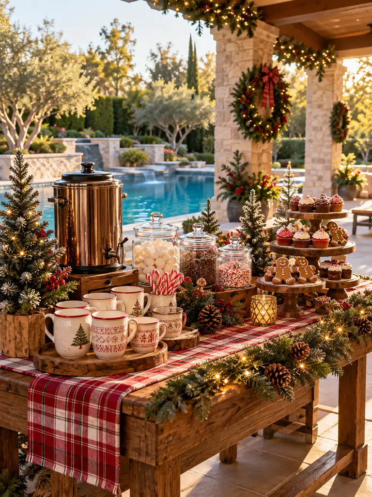45 Gorgeous Outdoor Pool Christmas Decor Ideas for a Magical Holiday Backyard - image 42