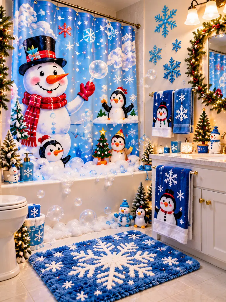 45 Whimsical Christmas Bathroom Decor Ideas for Kids to Try This Holiday Season - image 42