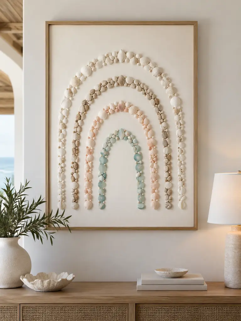 45 DIY Seashell Wall Art Ideas for Beautiful Coastal Home Decor - image 43