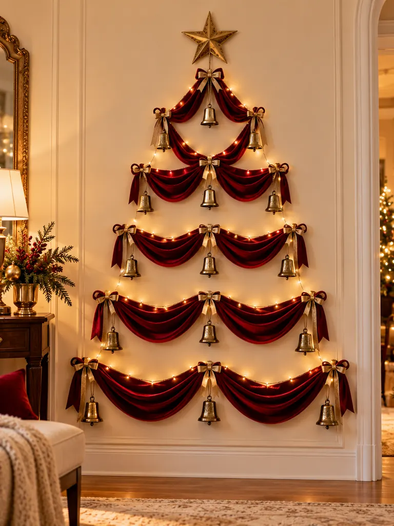 23 DIY Wall Christmas Tree Ideas That Save Space and Look Magical - image 43