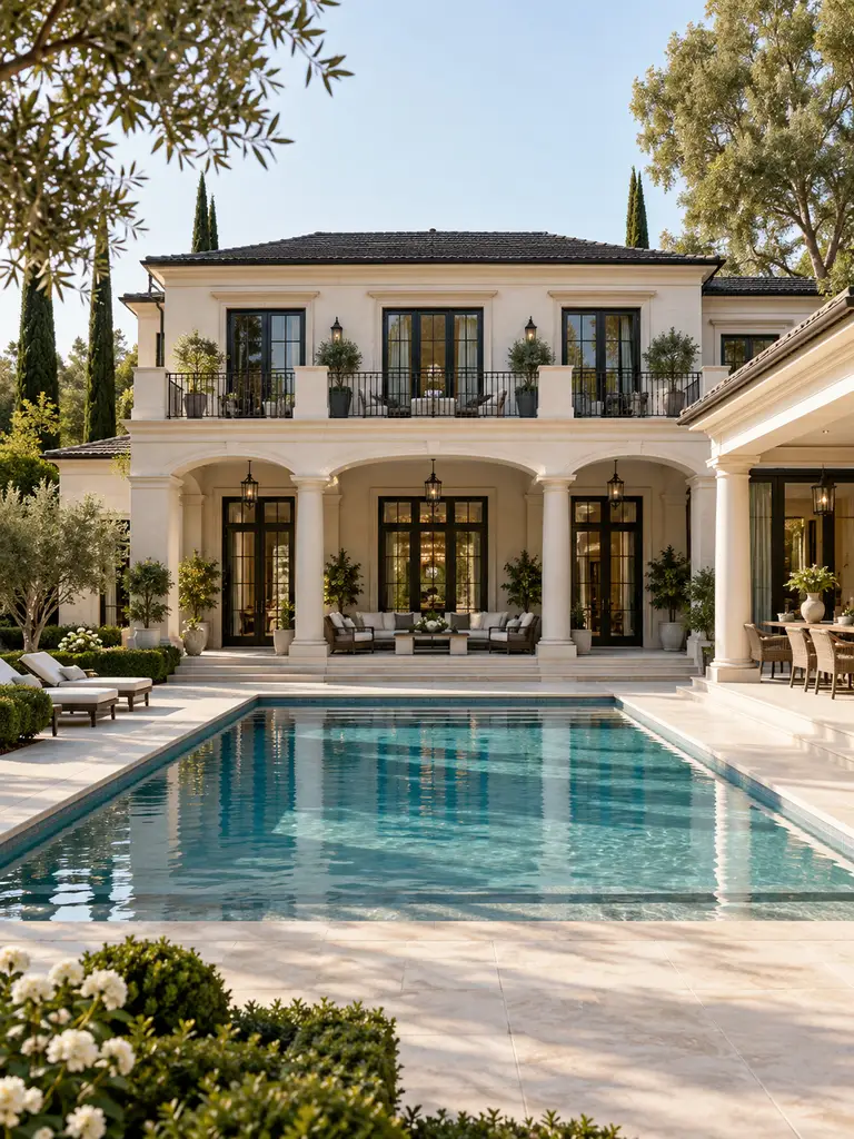 23 Beautiful Classic Villa Design Ideas With Timeless Architectural Style - image 43