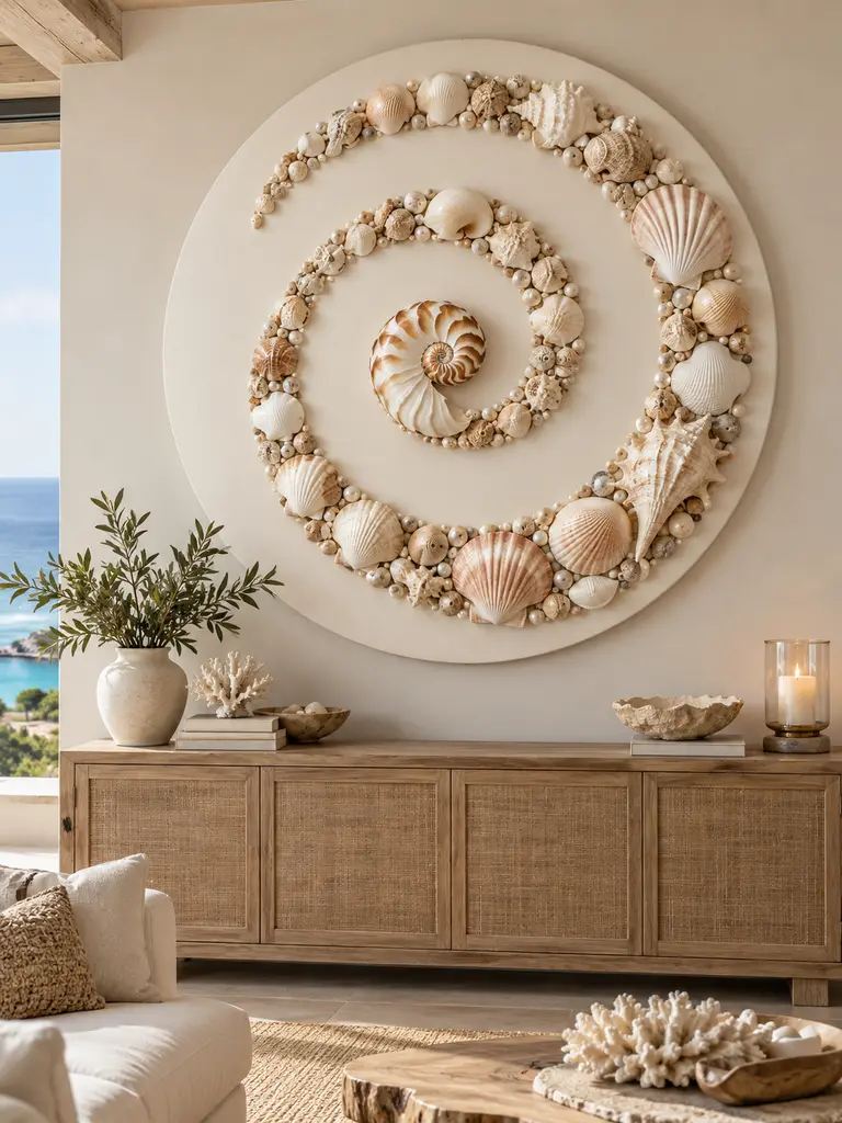 45 DIY Seashell Wall Art Ideas for Beautiful Coastal Home Decor - image 44
