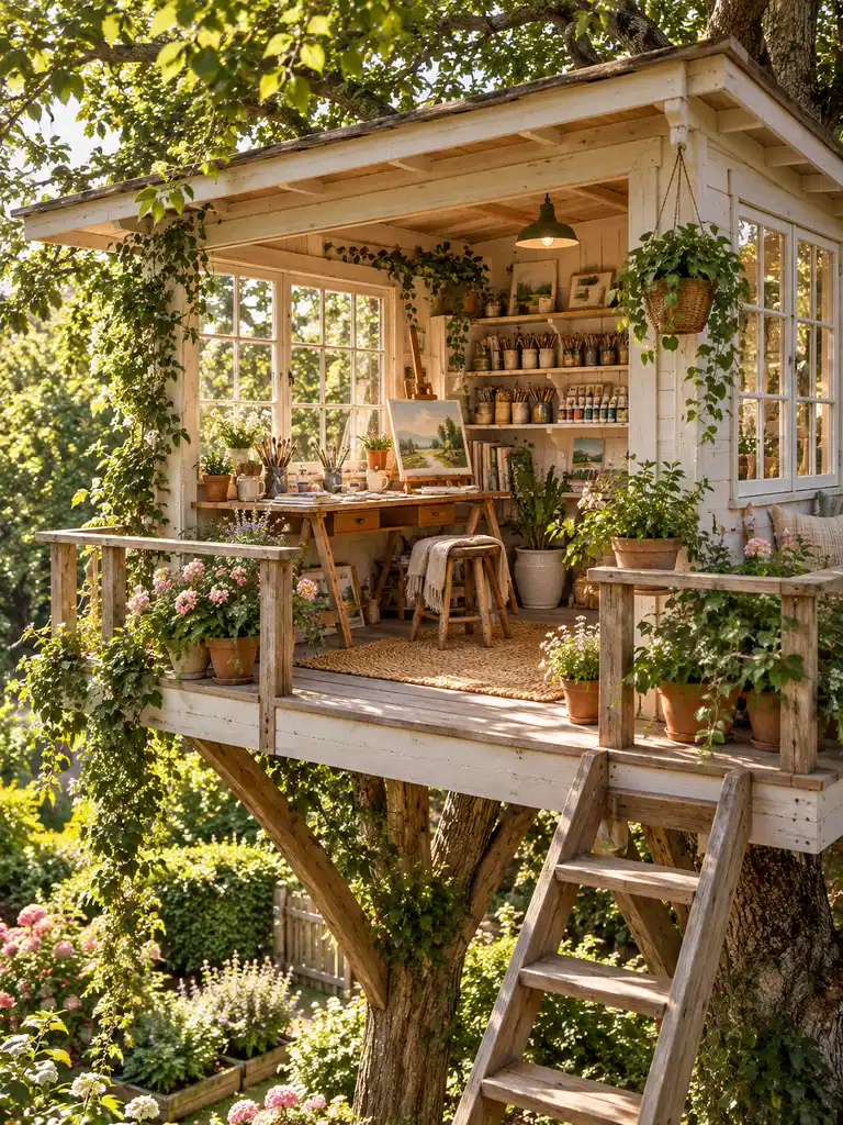45 Small and Luxury Tree House Ideas for Every Backyard Style - image 44