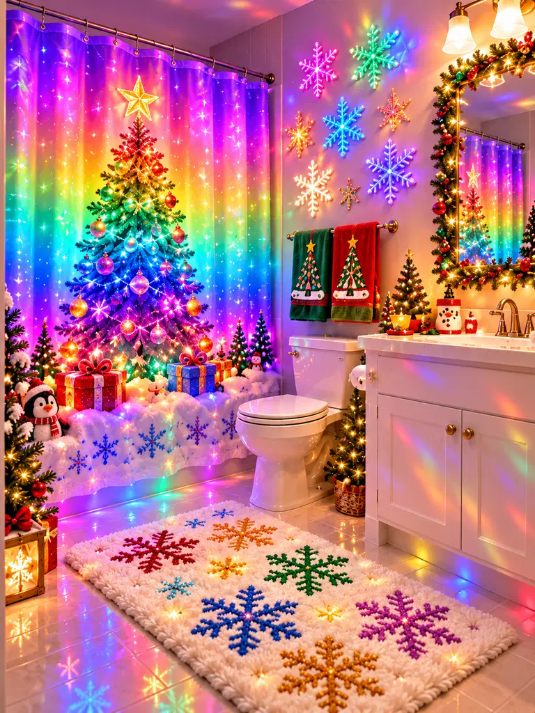45 Whimsical Christmas Bathroom Decor Ideas for Kids to Try This Holiday Season - image 44