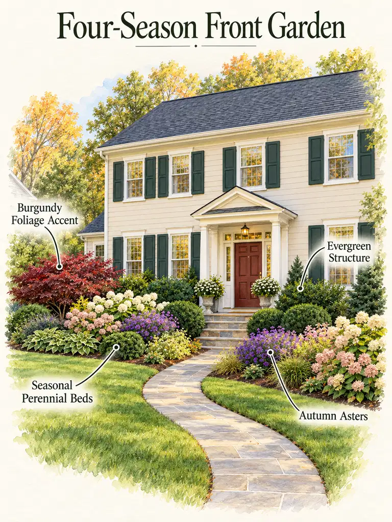23 Front Yard Landscape Design Ideas That Make Any Home Look Beautiful - image 44