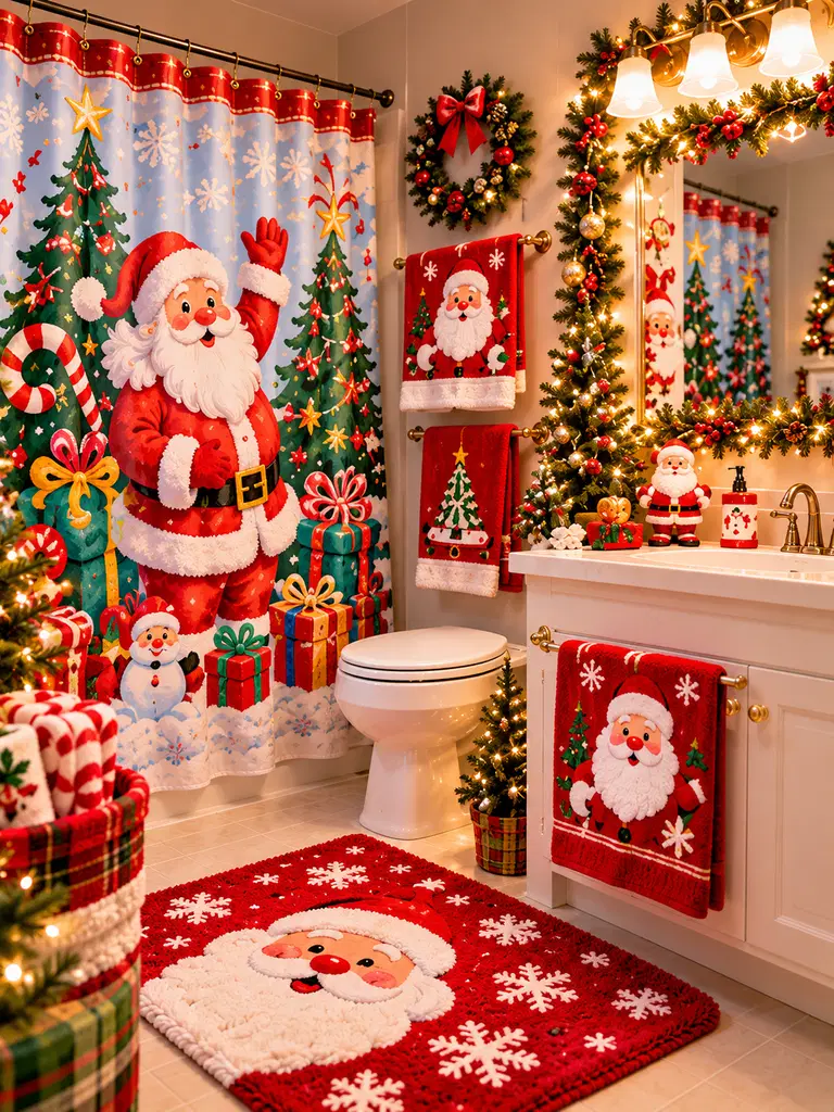 45 Whimsical Christmas Bathroom Decor Ideas for Kids to Try This Holiday Season - image 45
