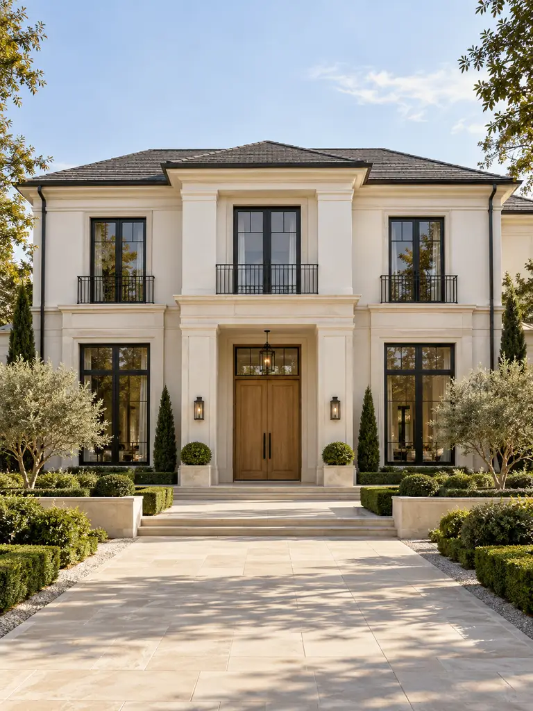 23 Beautiful Classic Villa Design Ideas With Timeless Architectural Style - image 45