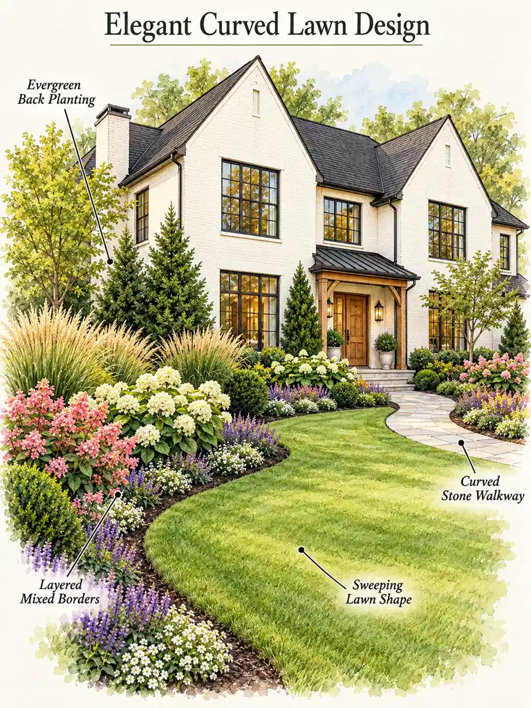 23 Front Yard Landscape Design Ideas That Make Any Home Look Beautiful - image 46