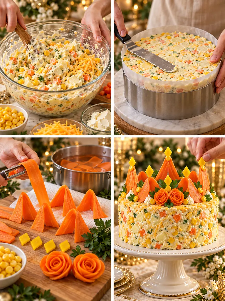 23 Festive Vegetarian Salad Cake Recipes for Christmas and Special Occasions - image 46