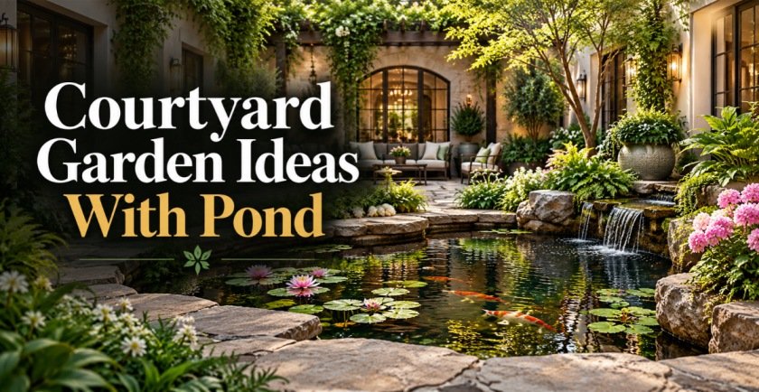 Courtyard Garden Ideas With Pond
