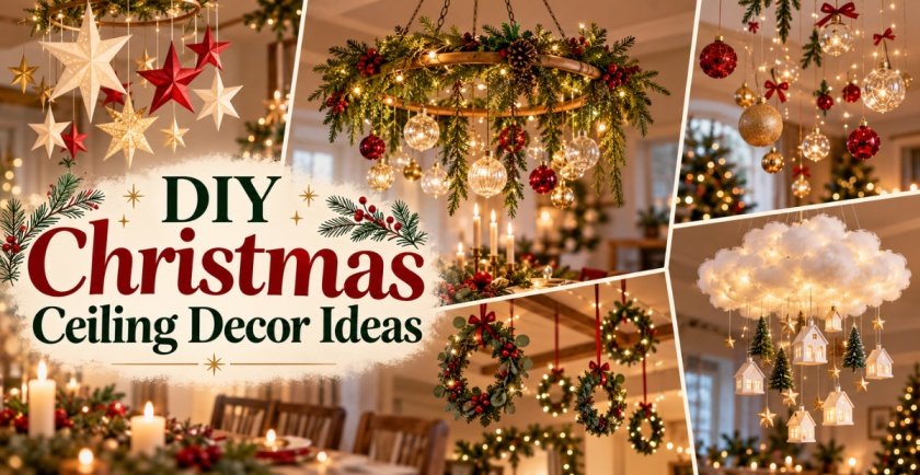 DIY Christmas Ceiling Decor Ideas